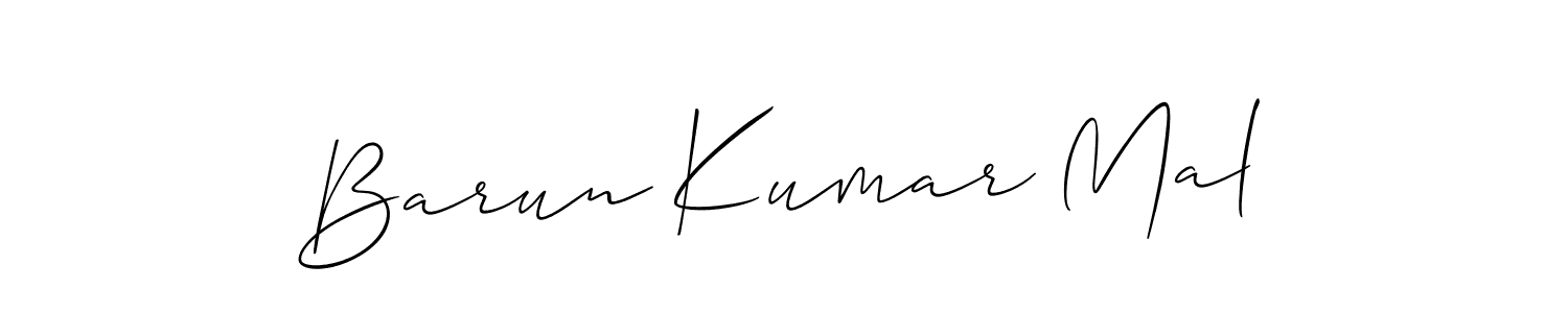 Barun Kumar Mal stylish signature style. Best Handwritten Sign (Allison_Script) for my name. Handwritten Signature Collection Ideas for my name Barun Kumar Mal. Barun Kumar Mal signature style 2 images and pictures png