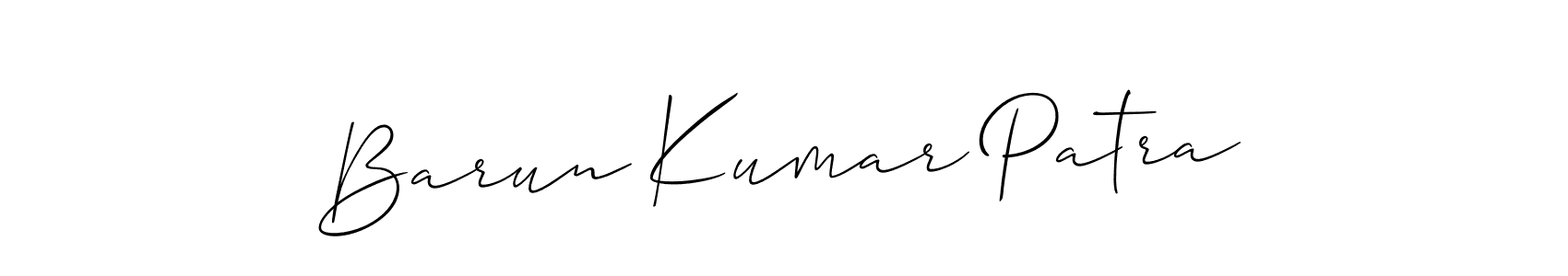 Barun Kumar Patra stylish signature style. Best Handwritten Sign (Allison_Script) for my name. Handwritten Signature Collection Ideas for my name Barun Kumar Patra. Barun Kumar Patra signature style 2 images and pictures png