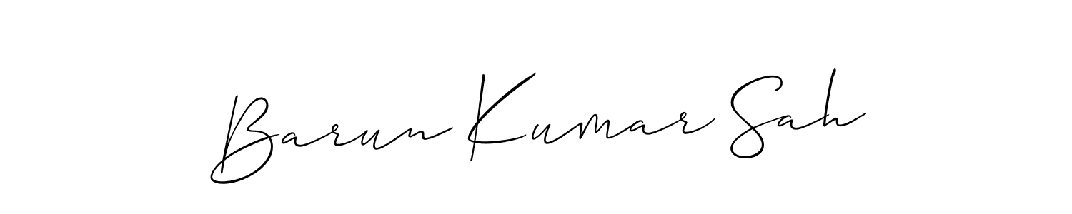 Also we have Barun Kumar Sah name is the best signature style. Create professional handwritten signature collection using Allison_Script autograph style. Barun Kumar Sah signature style 2 images and pictures png