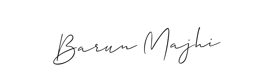 How to make Barun Majhi signature? Allison_Script is a professional autograph style. Create handwritten signature for Barun Majhi name. Barun Majhi signature style 2 images and pictures png