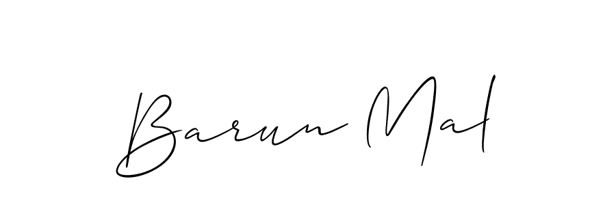 Design your own signature with our free online signature maker. With this signature software, you can create a handwritten (Allison_Script) signature for name Barun Mal. Barun Mal signature style 2 images and pictures png