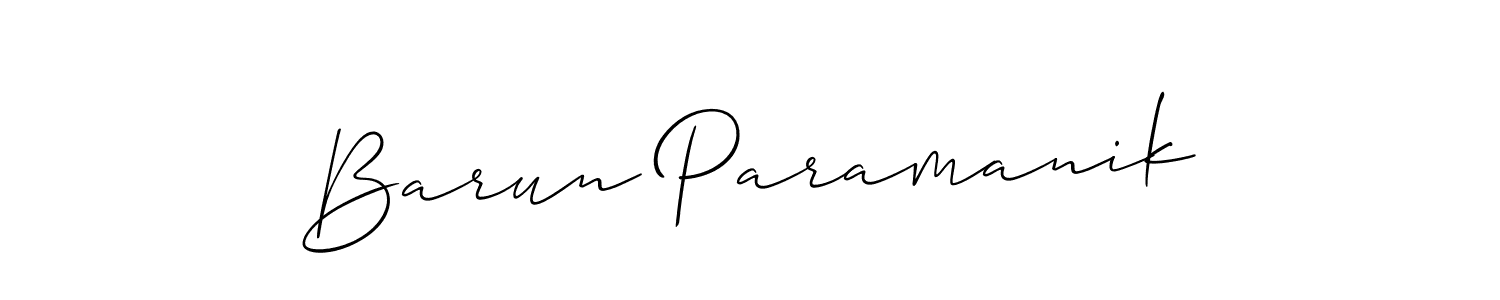 This is the best signature style for the Barun Paramanik name. Also you like these signature font (Allison_Script). Mix name signature. Barun Paramanik signature style 2 images and pictures png