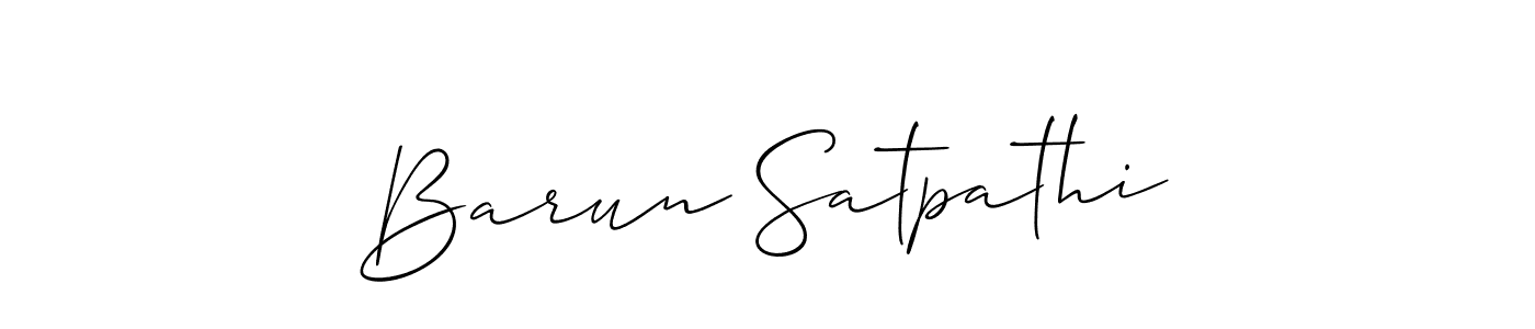 Also we have Barun Satpathi name is the best signature style. Create professional handwritten signature collection using Allison_Script autograph style. Barun Satpathi signature style 2 images and pictures png