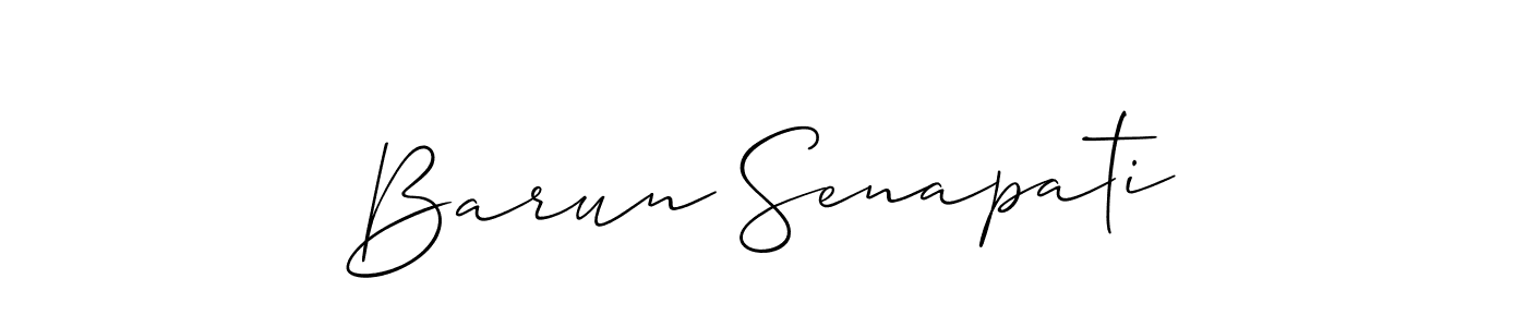 The best way (Allison_Script) to make a short signature is to pick only two or three words in your name. The name Barun Senapati include a total of six letters. For converting this name. Barun Senapati signature style 2 images and pictures png