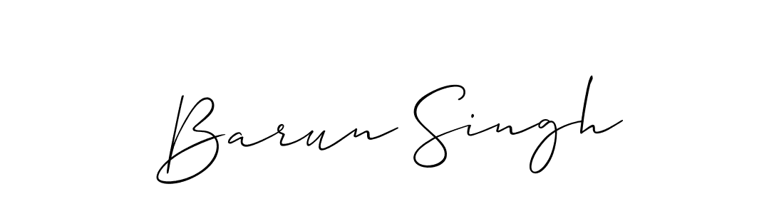 How to make Barun Singh signature? Allison_Script is a professional autograph style. Create handwritten signature for Barun Singh name. Barun Singh signature style 2 images and pictures png