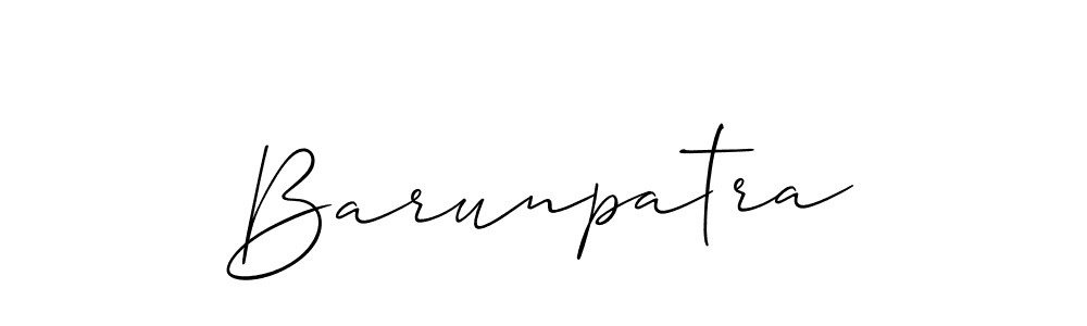 Also we have Barunpatra name is the best signature style. Create professional handwritten signature collection using Allison_Script autograph style. Barunpatra signature style 2 images and pictures png