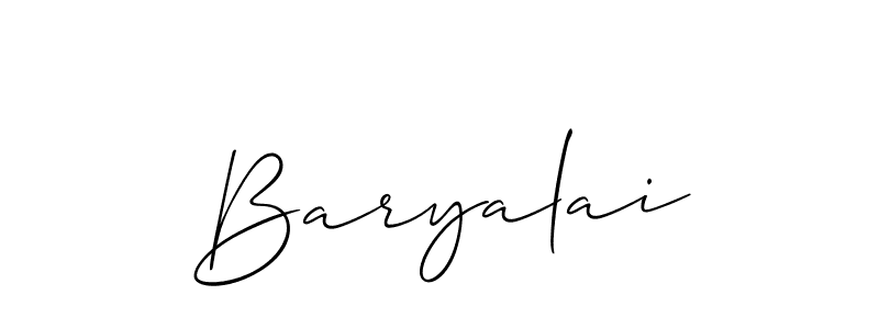 How to make Baryalai name signature. Use Allison_Script style for creating short signs online. This is the latest handwritten sign. Baryalai signature style 2 images and pictures png