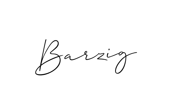 if you are searching for the best signature style for your name Barzig. so please give up your signature search. here we have designed multiple signature styles  using Allison_Script. Barzig signature style 2 images and pictures png