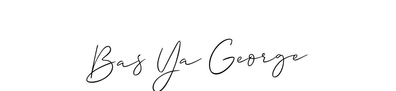if you are searching for the best signature style for your name Bas Ya George. so please give up your signature search. here we have designed multiple signature styles  using Allison_Script. Bas Ya George signature style 2 images and pictures png