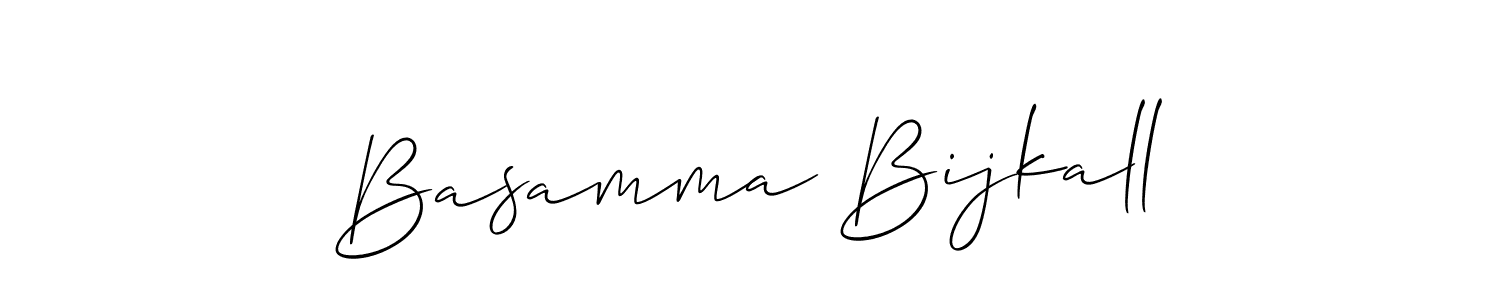Also we have Basamma Bijkall name is the best signature style. Create professional handwritten signature collection using Allison_Script autograph style. Basamma Bijkall signature style 2 images and pictures png