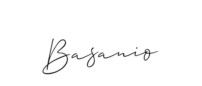How to make Basanio signature? Allison_Script is a professional autograph style. Create handwritten signature for Basanio name. Basanio signature style 2 images and pictures png