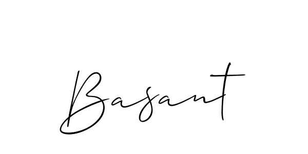 It looks lik you need a new signature style for name Basant. Design unique handwritten (Allison_Script) signature with our free signature maker in just a few clicks. Basant signature style 2 images and pictures png