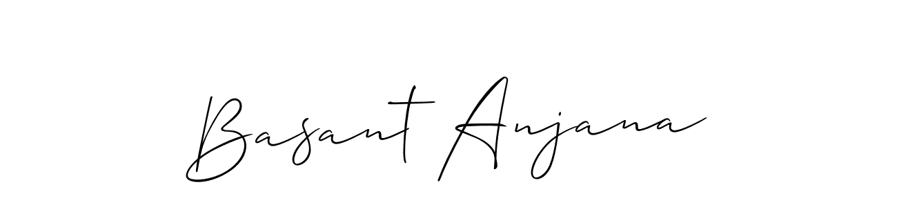 Use a signature maker to create a handwritten signature online. With this signature software, you can design (Allison_Script) your own signature for name Basant Anjana. Basant Anjana signature style 2 images and pictures png