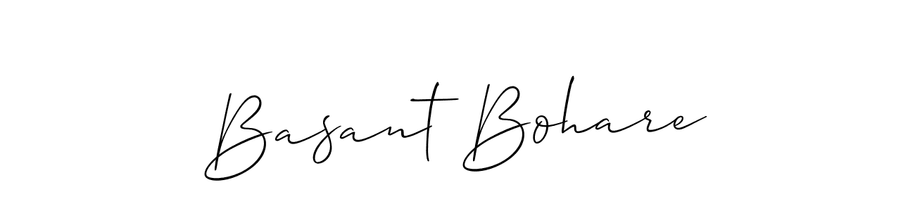 if you are searching for the best signature style for your name Basant Bohare. so please give up your signature search. here we have designed multiple signature styles  using Allison_Script. Basant Bohare signature style 2 images and pictures png