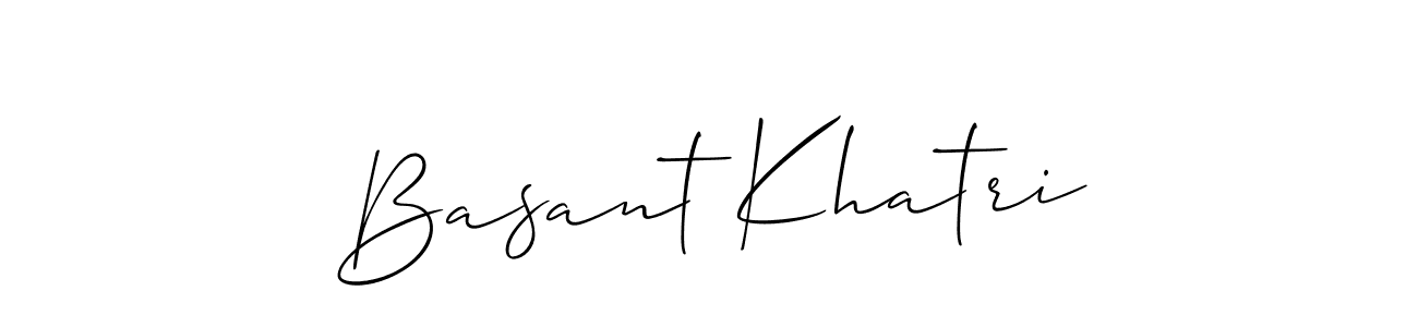 if you are searching for the best signature style for your name Basant Khatri. so please give up your signature search. here we have designed multiple signature styles  using Allison_Script. Basant Khatri signature style 2 images and pictures png