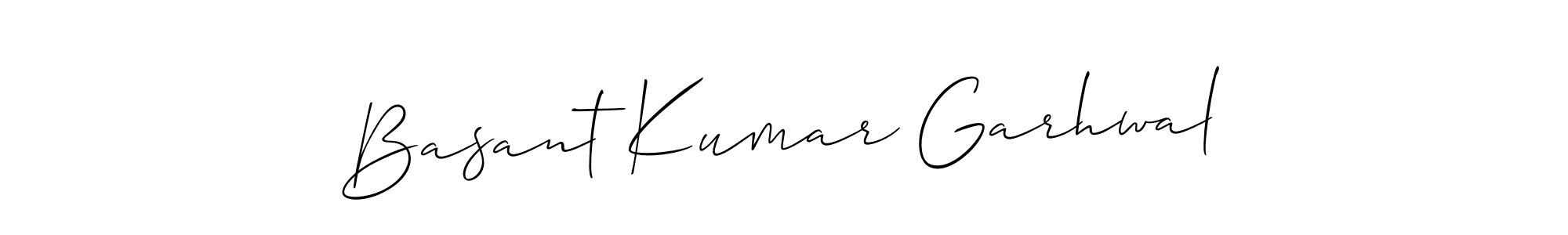 The best way (Allison_Script) to make a short signature is to pick only two or three words in your name. The name Basant Kumar Garhwal include a total of six letters. For converting this name. Basant Kumar Garhwal signature style 2 images and pictures png