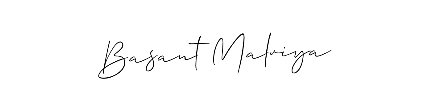 It looks lik you need a new signature style for name Basant Malviya. Design unique handwritten (Allison_Script) signature with our free signature maker in just a few clicks. Basant Malviya signature style 2 images and pictures png