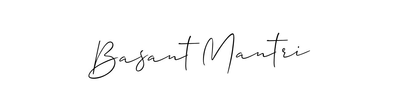 Create a beautiful signature design for name Basant Mantri. With this signature (Allison_Script) fonts, you can make a handwritten signature for free. Basant Mantri signature style 2 images and pictures png