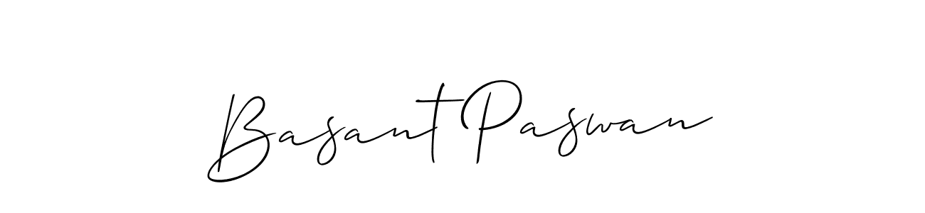 It looks lik you need a new signature style for name Basant Paswan. Design unique handwritten (Allison_Script) signature with our free signature maker in just a few clicks. Basant Paswan signature style 2 images and pictures png