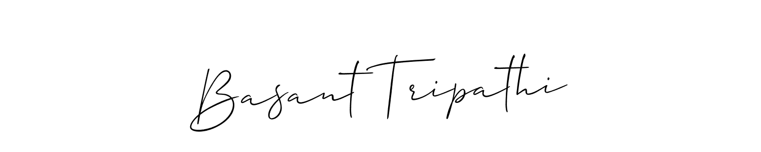 The best way (Allison_Script) to make a short signature is to pick only two or three words in your name. The name Basant Tripathi include a total of six letters. For converting this name. Basant Tripathi signature style 2 images and pictures png