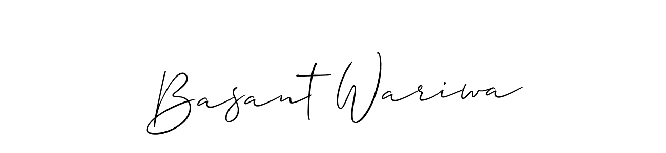 Make a short Basant Wariwa signature style. Manage your documents anywhere anytime using Allison_Script. Create and add eSignatures, submit forms, share and send files easily. Basant Wariwa signature style 2 images and pictures png