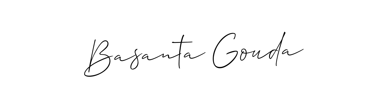 Also You can easily find your signature by using the search form. We will create Basanta Gouda name handwritten signature images for you free of cost using Allison_Script sign style. Basanta Gouda signature style 2 images and pictures png