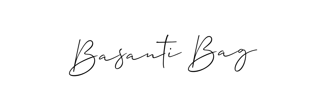 It looks lik you need a new signature style for name Basanti Bag. Design unique handwritten (Allison_Script) signature with our free signature maker in just a few clicks. Basanti Bag signature style 2 images and pictures png