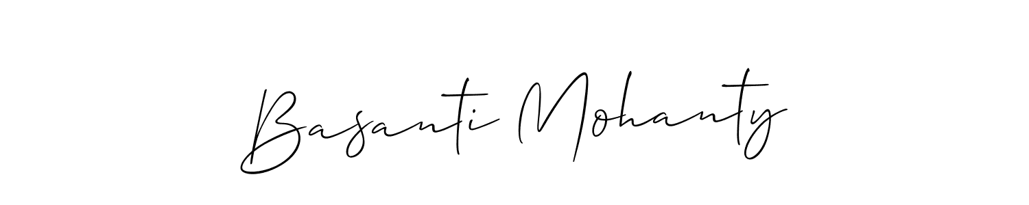 How to make Basanti Mohanty signature? Allison_Script is a professional autograph style. Create handwritten signature for Basanti Mohanty name. Basanti Mohanty signature style 2 images and pictures png