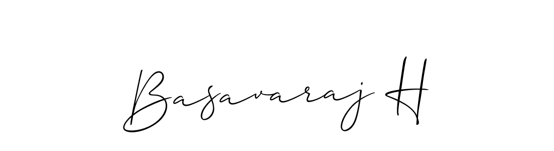How to make Basavaraj H signature? Allison_Script is a professional autograph style. Create handwritten signature for Basavaraj H name. Basavaraj H signature style 2 images and pictures png