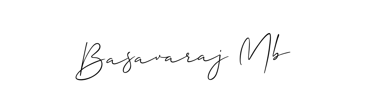 How to make Basavaraj Mb signature? Allison_Script is a professional autograph style. Create handwritten signature for Basavaraj Mb name. Basavaraj Mb signature style 2 images and pictures png
