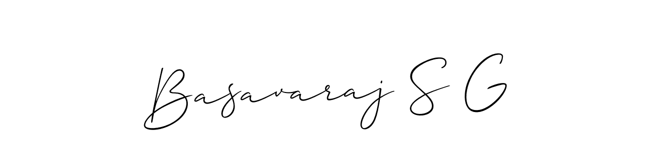 Create a beautiful signature design for name Basavaraj S G. With this signature (Allison_Script) fonts, you can make a handwritten signature for free. Basavaraj S G signature style 2 images and pictures png