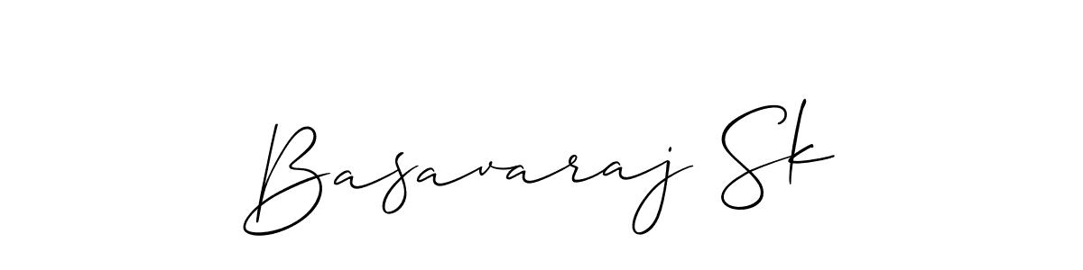 Allison_Script is a professional signature style that is perfect for those who want to add a touch of class to their signature. It is also a great choice for those who want to make their signature more unique. Get Basavaraj Sk name to fancy signature for free. Basavaraj Sk signature style 2 images and pictures png