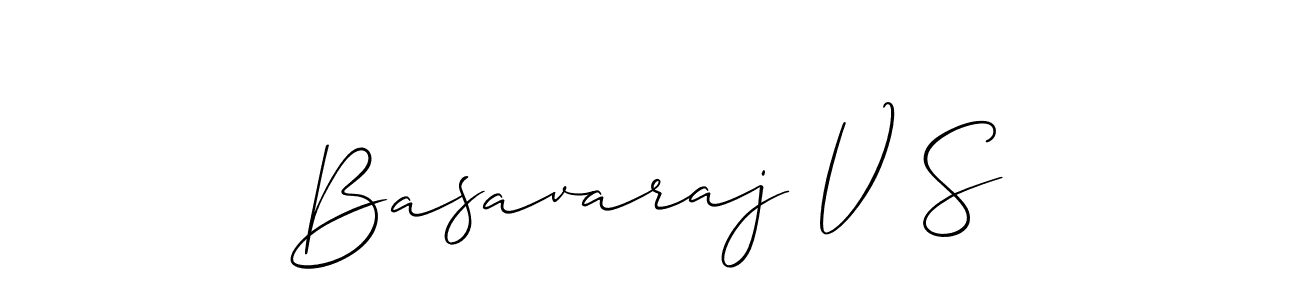 It looks lik you need a new signature style for name Basavaraj V S. Design unique handwritten (Allison_Script) signature with our free signature maker in just a few clicks. Basavaraj V S signature style 2 images and pictures png