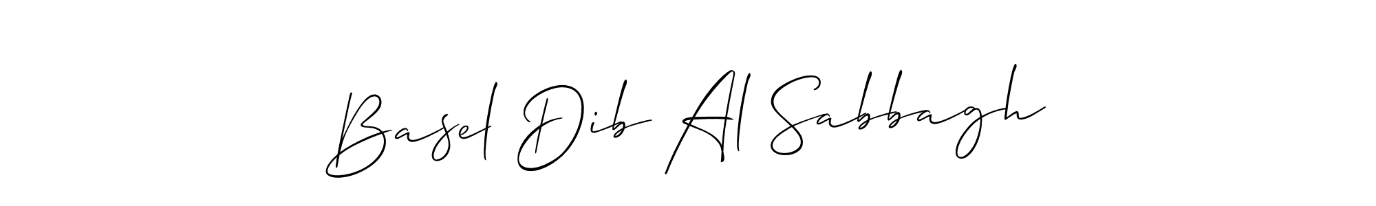 How to make Basel Dib Al Sabbagh signature? Allison_Script is a professional autograph style. Create handwritten signature for Basel Dib Al Sabbagh name. Basel Dib Al Sabbagh signature style 2 images and pictures png