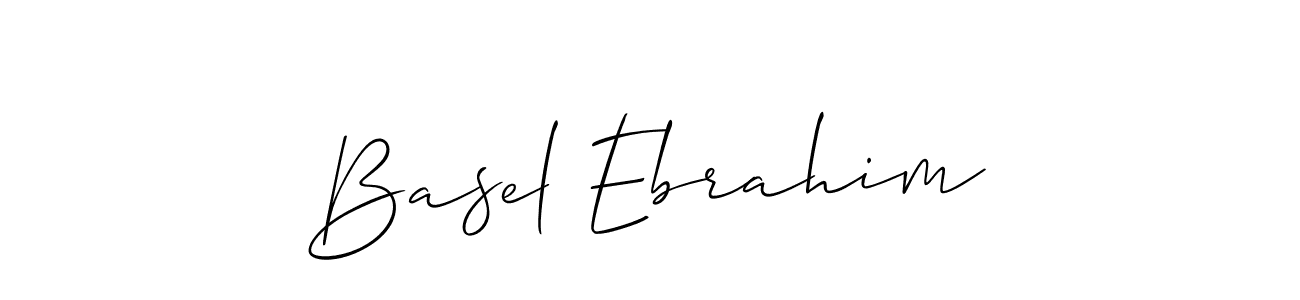 Best and Professional Signature Style for Basel Ebrahim. Allison_Script Best Signature Style Collection. Basel Ebrahim signature style 2 images and pictures png