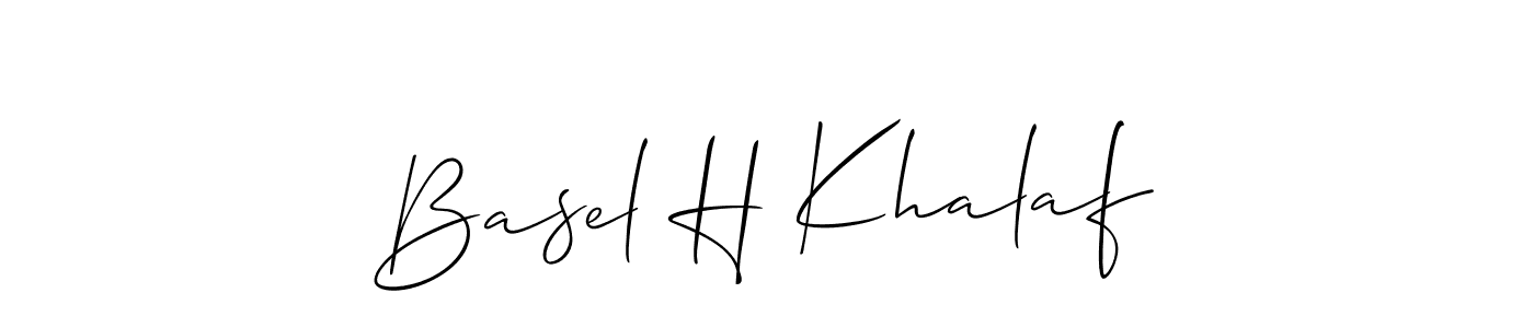 Basel H Khalaf stylish signature style. Best Handwritten Sign (Allison_Script) for my name. Handwritten Signature Collection Ideas for my name Basel H Khalaf. Basel H Khalaf signature style 2 images and pictures png