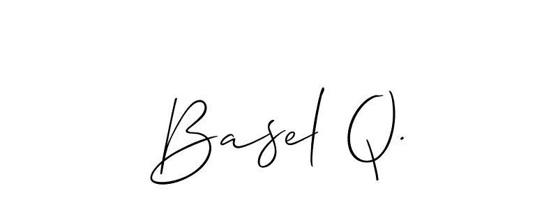 Make a beautiful signature design for name Basel Q.. Use this online signature maker to create a handwritten signature for free. Basel Q. signature style 2 images and pictures png