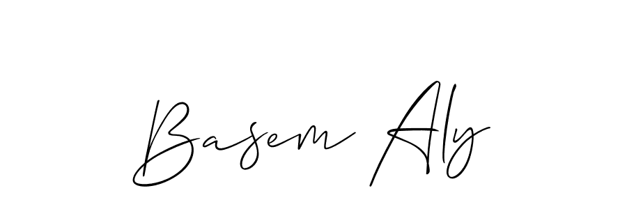 Best and Professional Signature Style for Basem Aly. Allison_Script Best Signature Style Collection. Basem Aly signature style 2 images and pictures png