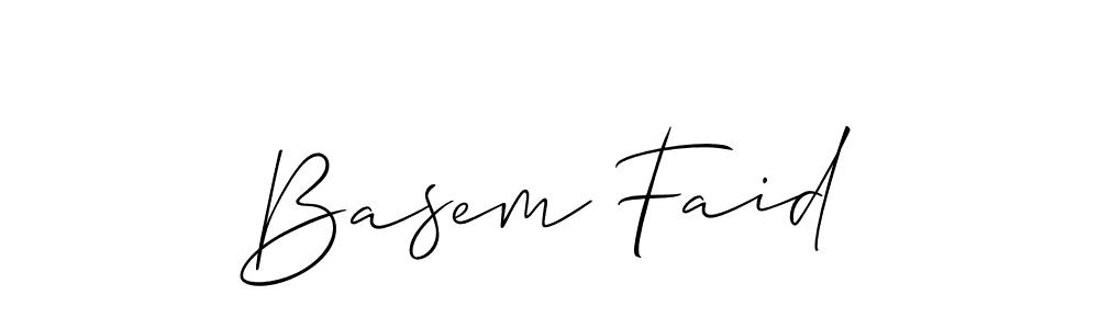You should practise on your own different ways (Allison_Script) to write your name (Basem Faid) in signature. don't let someone else do it for you. Basem Faid signature style 2 images and pictures png