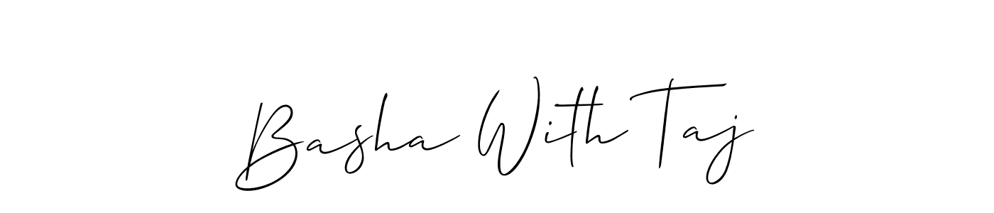 This is the best signature style for the Basha With Taj name. Also you like these signature font (Allison_Script). Mix name signature. Basha With Taj signature style 2 images and pictures png