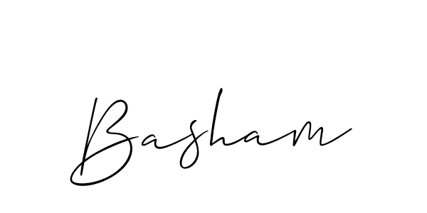 Best and Professional Signature Style for Basham. Allison_Script Best Signature Style Collection. Basham signature style 2 images and pictures png