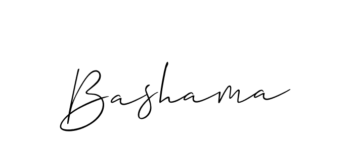 Also we have Bashama name is the best signature style. Create professional handwritten signature collection using Allison_Script autograph style. Bashama signature style 2 images and pictures png