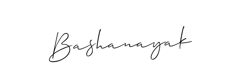 How to make Bashanayak signature? Allison_Script is a professional autograph style. Create handwritten signature for Bashanayak name. Bashanayak signature style 2 images and pictures png