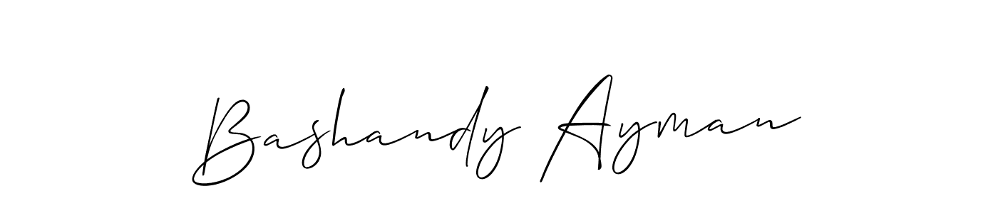 Bashandy Ayman stylish signature style. Best Handwritten Sign (Allison_Script) for my name. Handwritten Signature Collection Ideas for my name Bashandy Ayman. Bashandy Ayman signature style 2 images and pictures png