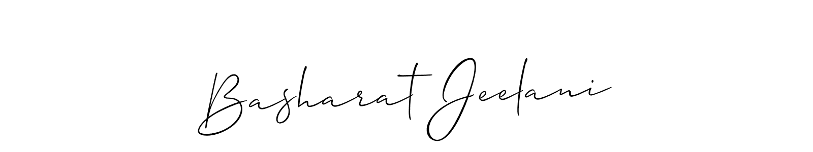 How to Draw Basharat Jeelani signature style? Allison_Script is a latest design signature styles for name Basharat Jeelani. Basharat Jeelani signature style 2 images and pictures png