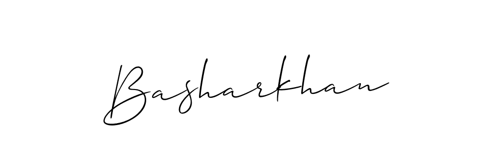 The best way (Allison_Script) to make a short signature is to pick only two or three words in your name. The name Basharkhan include a total of six letters. For converting this name. Basharkhan signature style 2 images and pictures png