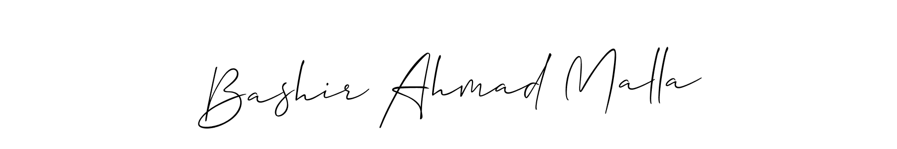 Make a short Bashir Ahmad Malla signature style. Manage your documents anywhere anytime using Allison_Script. Create and add eSignatures, submit forms, share and send files easily. Bashir Ahmad Malla signature style 2 images and pictures png