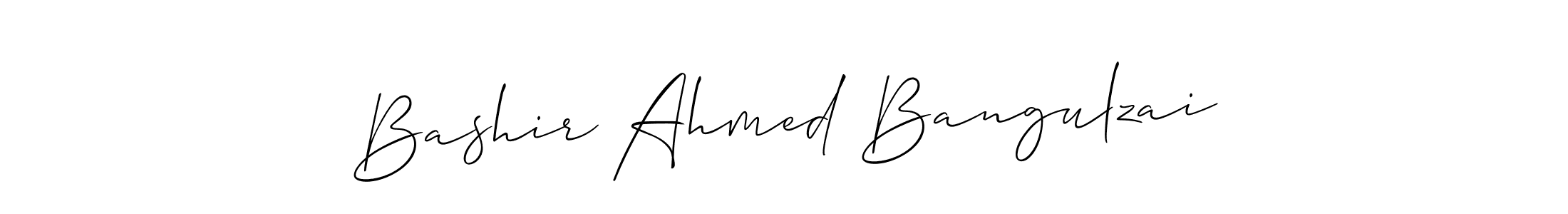 Bashir Ahmed Bangulzai stylish signature style. Best Handwritten Sign (Allison_Script) for my name. Handwritten Signature Collection Ideas for my name Bashir Ahmed Bangulzai. Bashir Ahmed Bangulzai signature style 2 images and pictures png