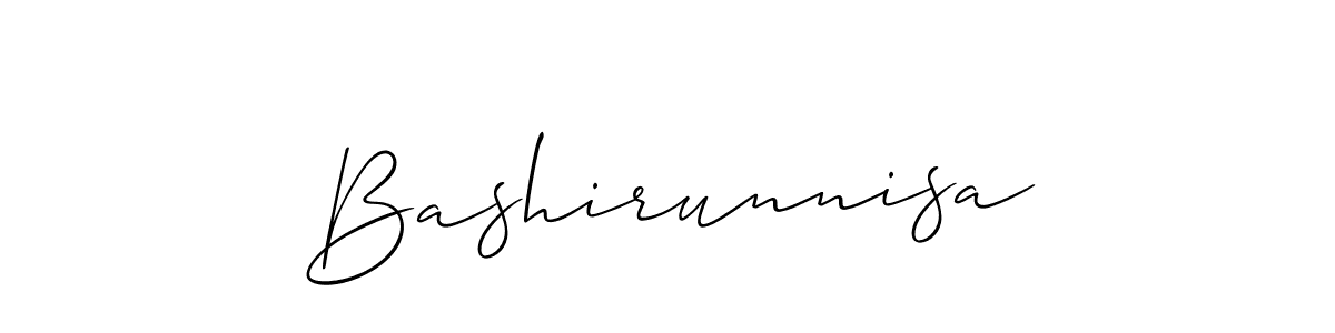 Bashirunnisa stylish signature style. Best Handwritten Sign (Allison_Script) for my name. Handwritten Signature Collection Ideas for my name Bashirunnisa. Bashirunnisa signature style 2 images and pictures png