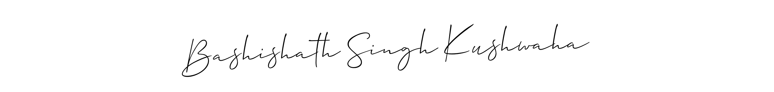 How to make Bashishath Singh Kushwaha signature? Allison_Script is a professional autograph style. Create handwritten signature for Bashishath Singh Kushwaha name. Bashishath Singh Kushwaha signature style 2 images and pictures png
